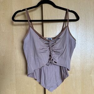 butterfly fairy cut crop top spaghetti straps
